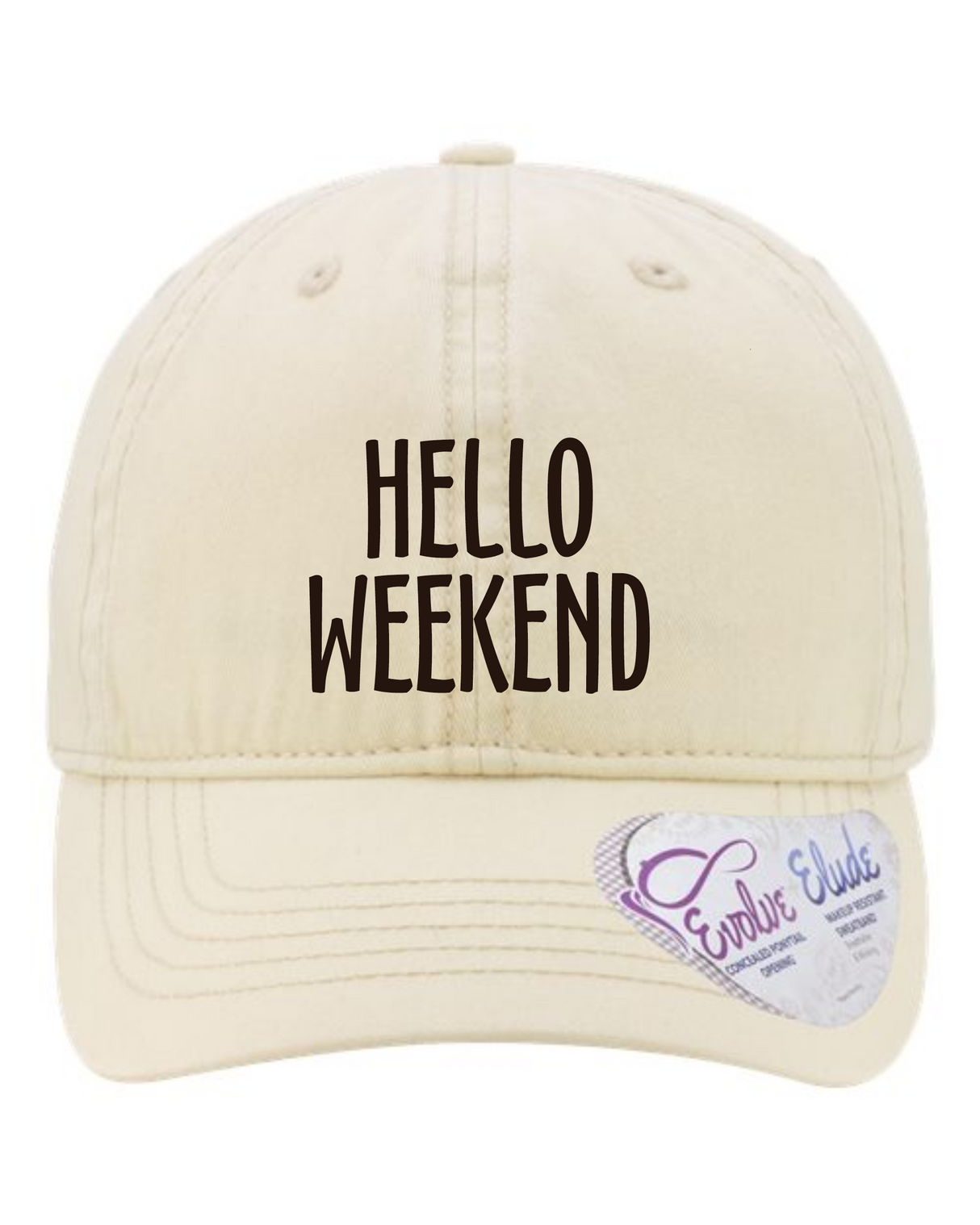 Hello Weekend Ponytail Longhorn Cap