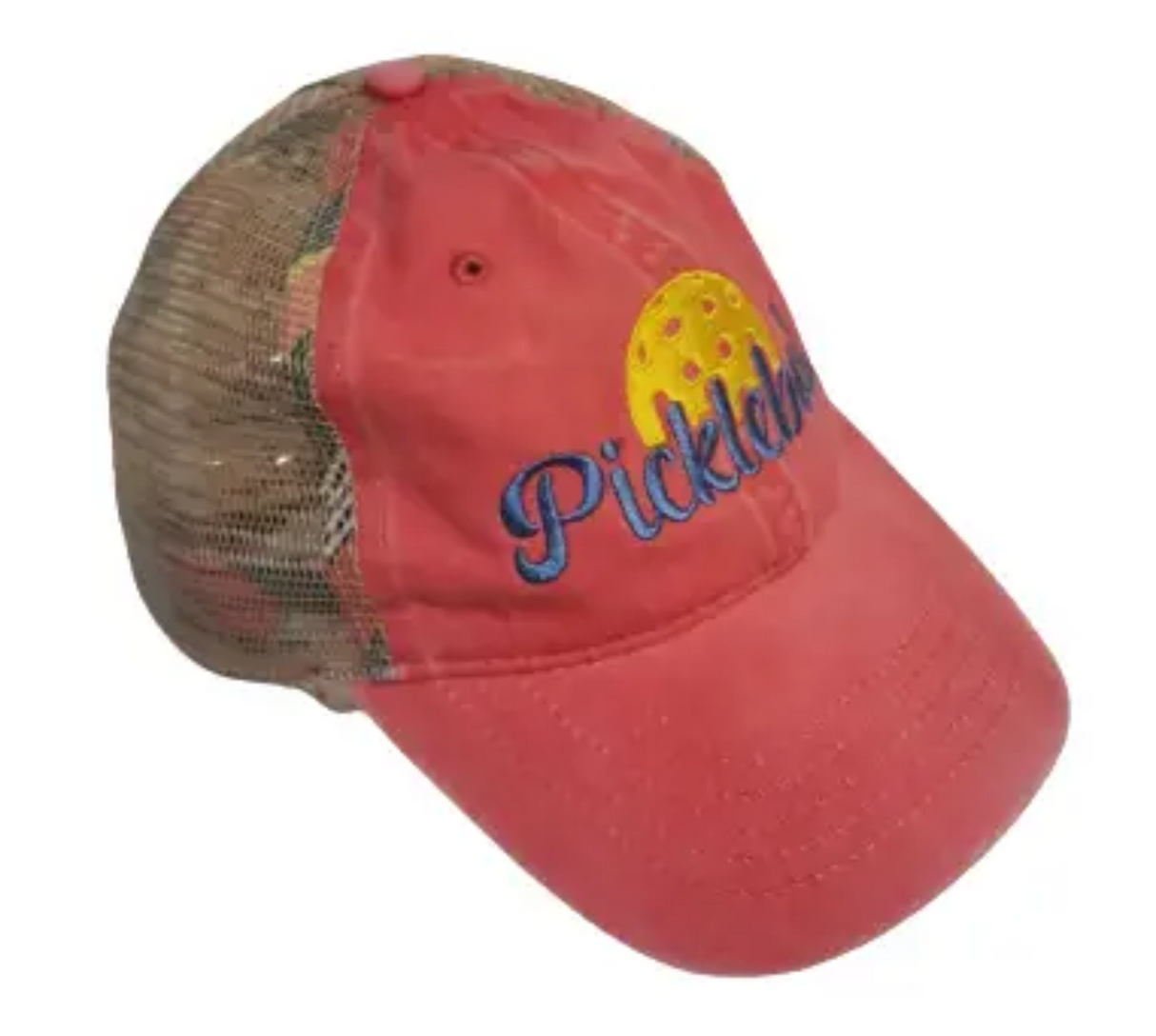 Pickleball Womens Mesh Back PonyTail Hat